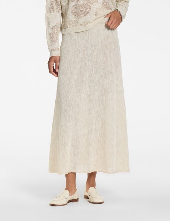 Sarah Pacini Long skirt – iridescent knit