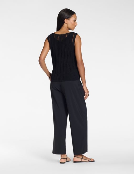 Sarah Pacini Sleeveless sweater – openwork