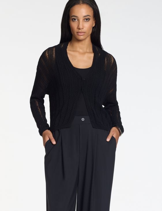 Sarah Pacini Strickjacke – Ajourmuster