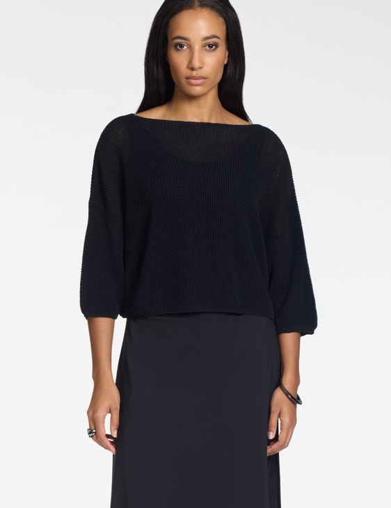 Sarah Pacini 3/4 sleeves sweater – 3d effect