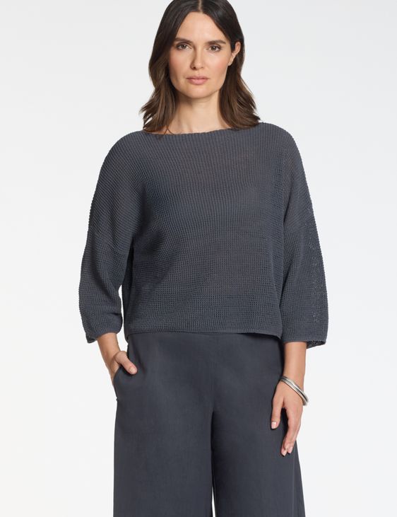 Sarah Pacini 3/4-Arm Pullover – 3D-Effekt