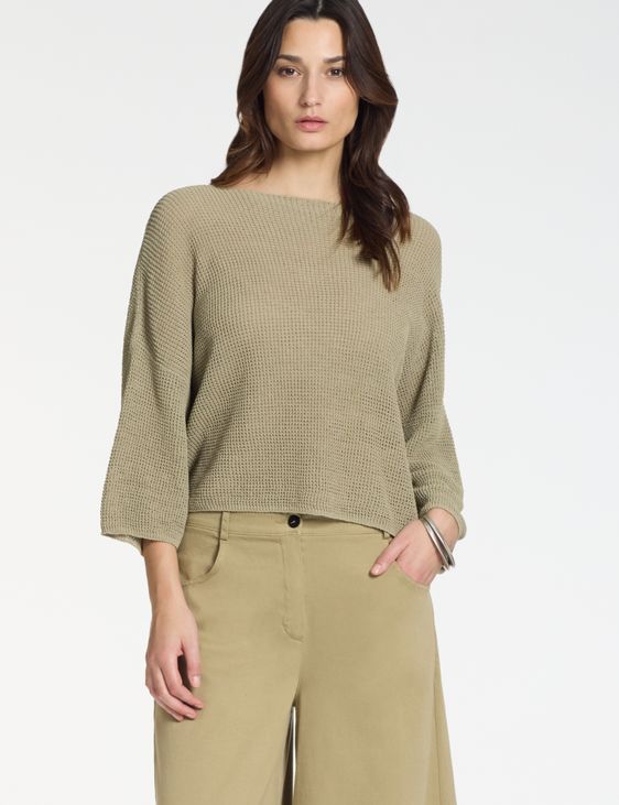 Sarah Pacini Pull manches 3/4 – effet 3D