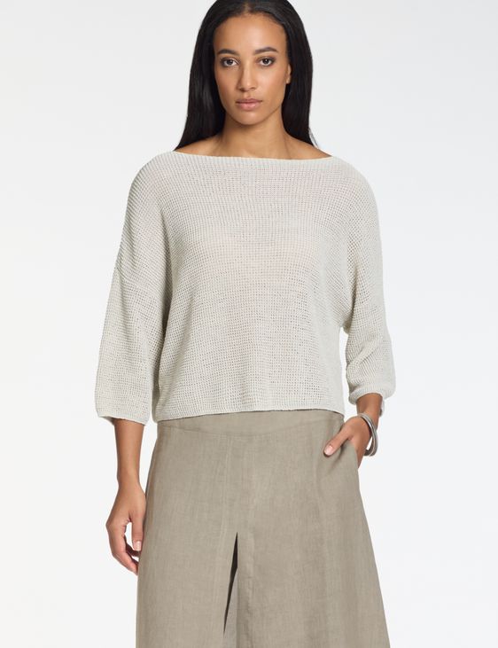 Sarah Pacini 3/4-Arm Pullover – 3D-Effekt