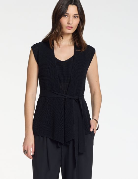 Sarah Pacini Gedrapeerde cardigan – 3D