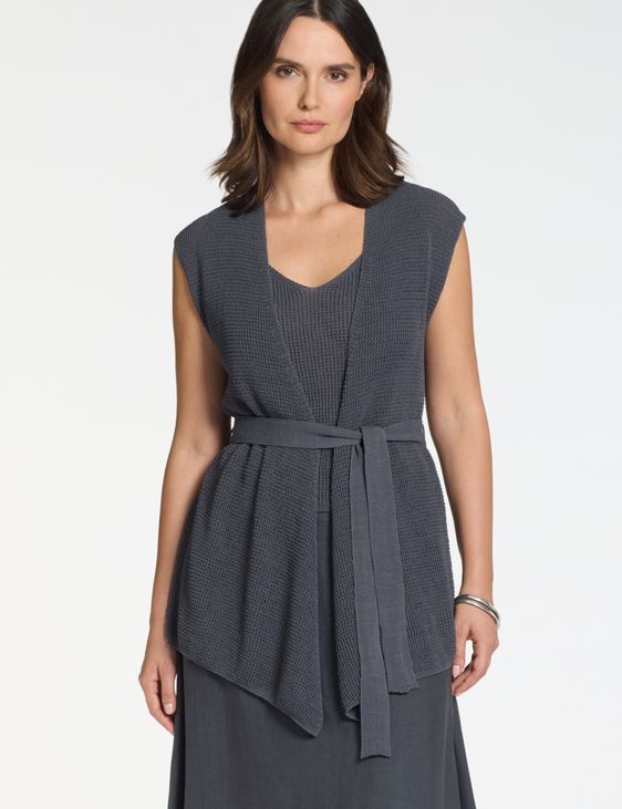 Sarah Pacini Cardigan drapé – effet 3D