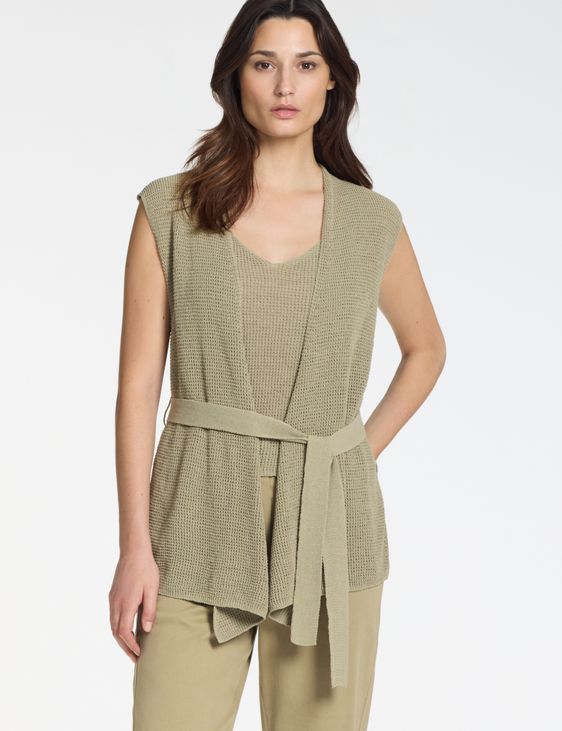 Sarah Pacini Draped cardigan – 3d effect