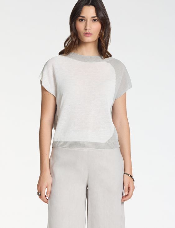Sarah Pacini Sweater – iridescent contrast