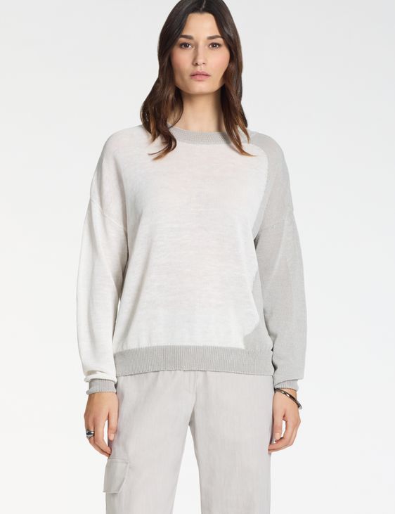 Sarah Pacini Lässiger Pullover – schillernd