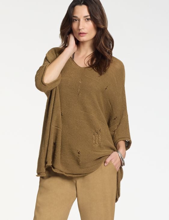 Sarah Pacini Oversized trui – naadloos