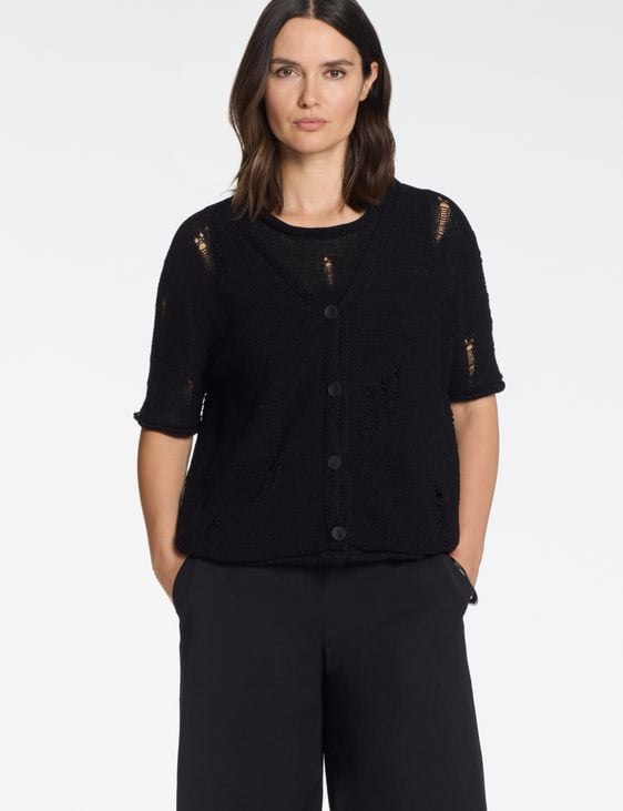 Sarah Pacini Casual cardigan – openwork
