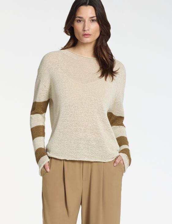 Sarah Pacini Trui met boothals – naadloos