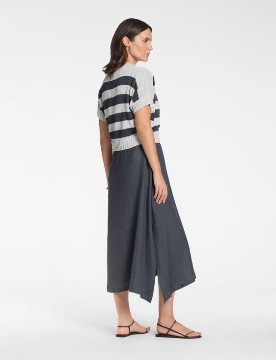 Sarah Pacini Cardigan court à rayures – sans couture