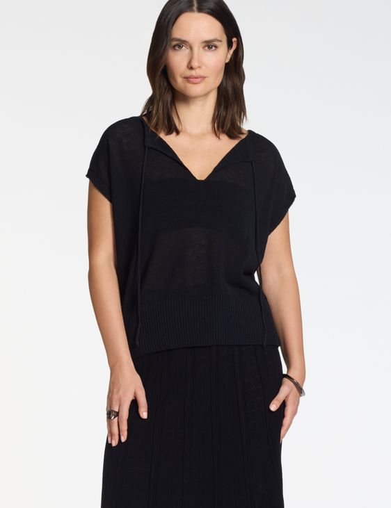 Sarah Pacini Sweater – adjustable neckline