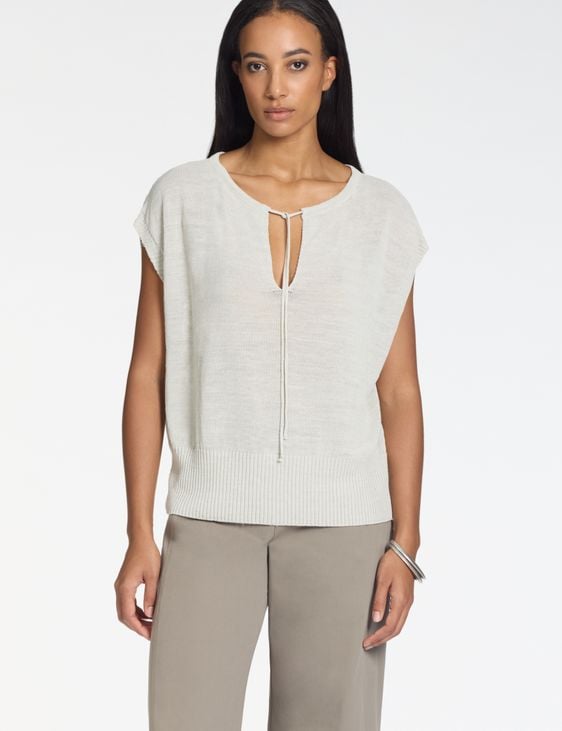 Sarah Pacini Sweater – adjustable neckline