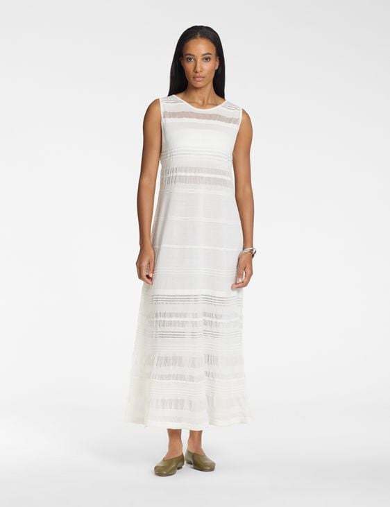 Sarah Pacini Long dress - knitted lace effect