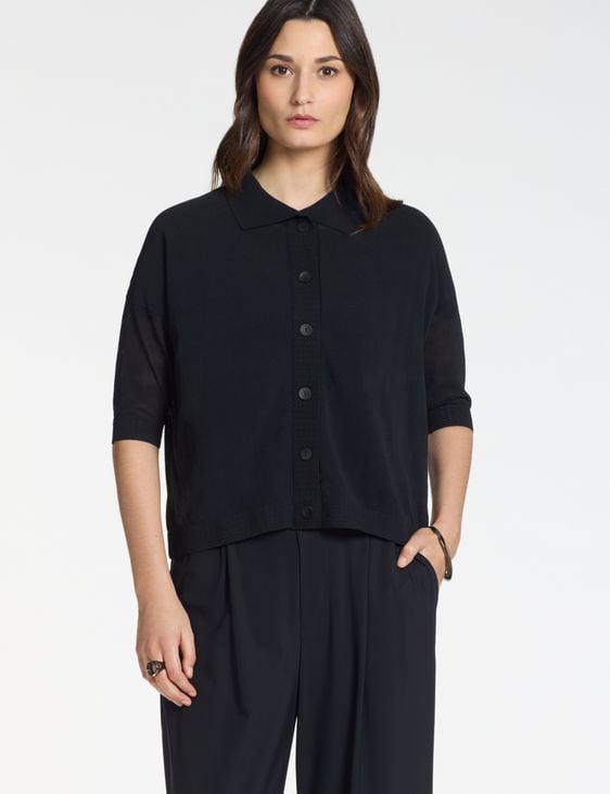 Sarah Pacini 3/4 sleeves cardigan – buttoned
