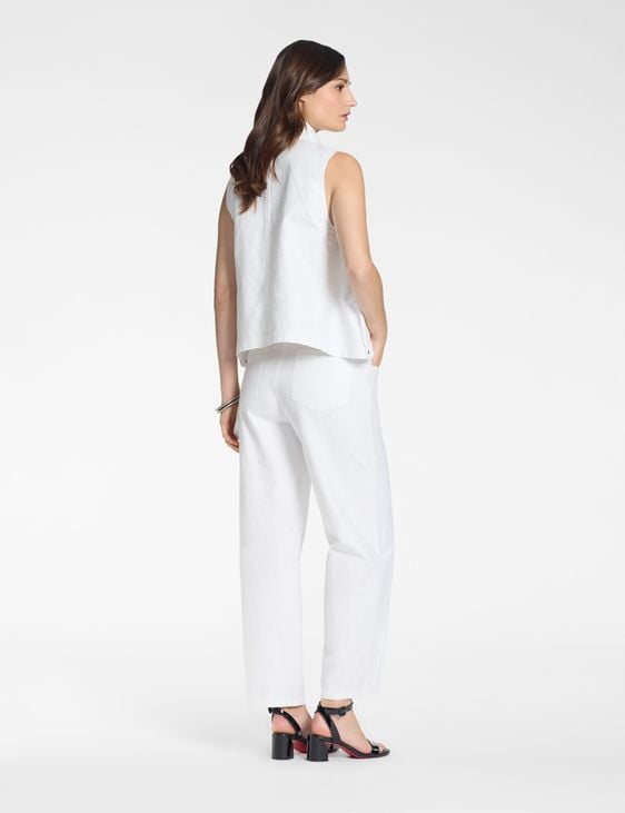 Sarah Pacini Vest – textured cotton