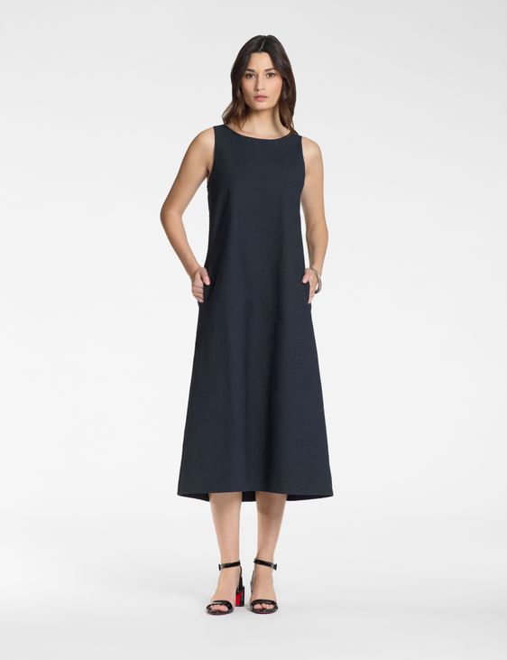 Sarah Pacini Backless dress – textured cotton