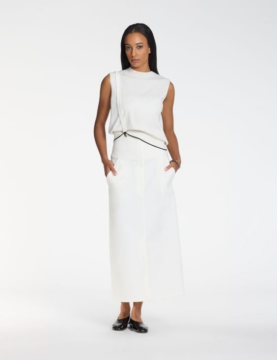 Sarah Pacini Rok hoge taille lichte jersey