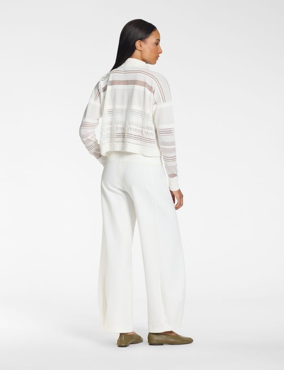 Sarah Pacini Wijde broek – lichte jersey