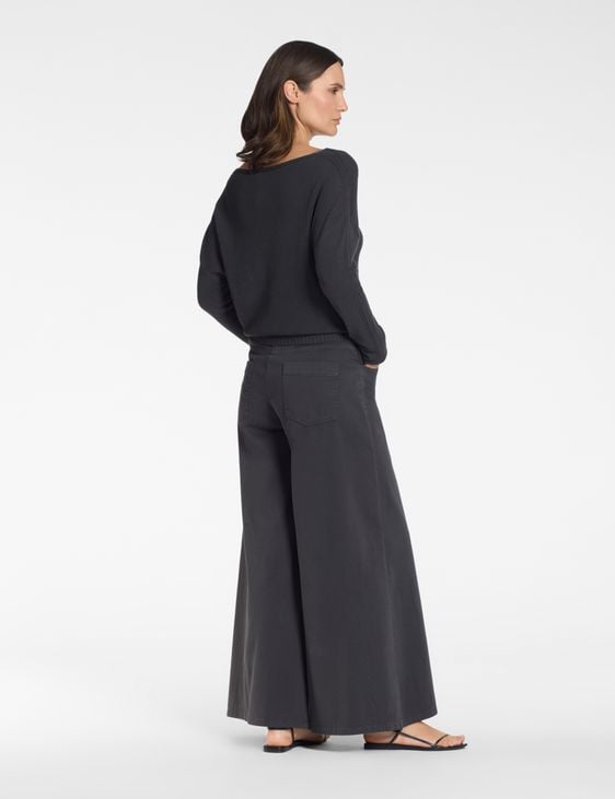 Sarah Pacini Palazzo-Hose – mit Steppnähten