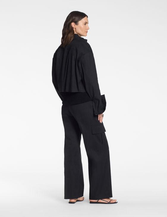 Sarah Pacini Jacke – Stretch-Leinen