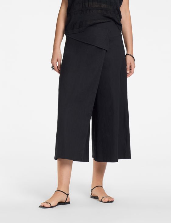 Sarah Pacini Asymmetric pants – stretch linen