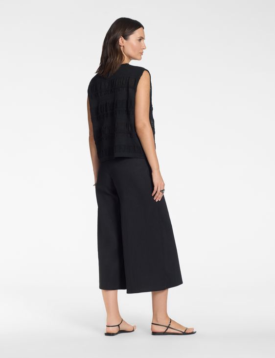 Sarah Pacini Asymmetric pants – stretch linen