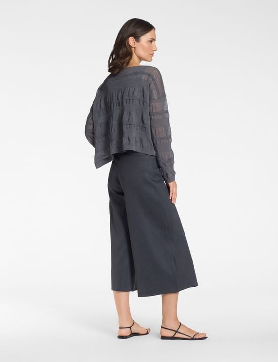 Sarah Pacini Asymmetric pants – stretch linen