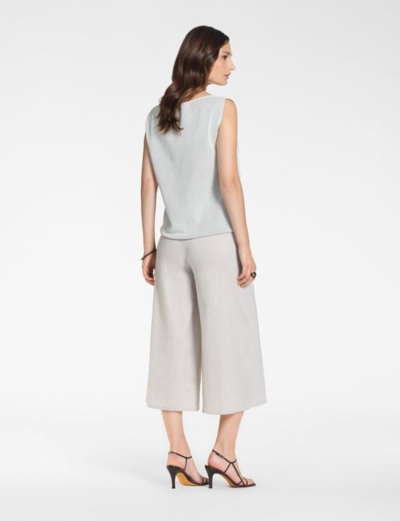 Sarah Pacini Asymmetrische broek linnen