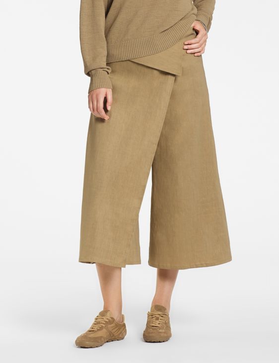 Sarah Pacini Asymmetric pants – stretch linen