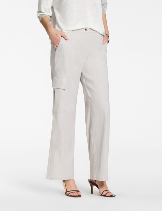Sarah Pacini Straight pants – patch pocket