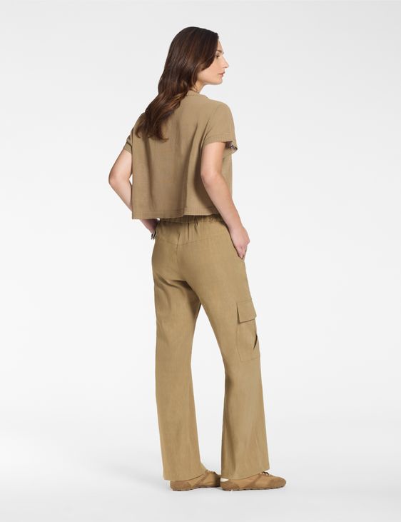 Sarah Pacini Straight pants – patch pocket