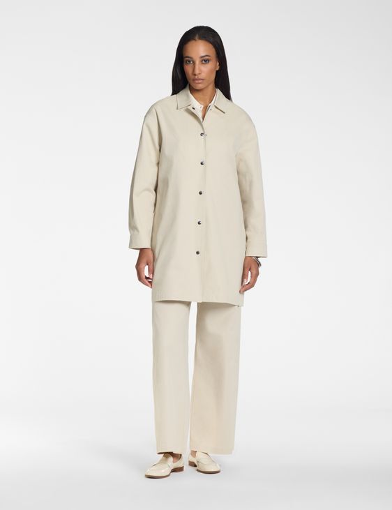 Sarah Pacini Coat – cotton poplin