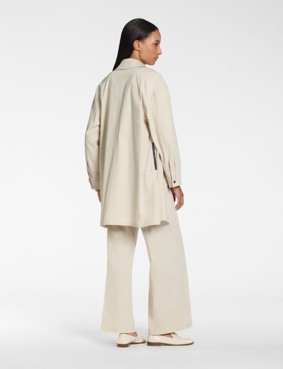 Sarah Pacini Coat – cotton poplin