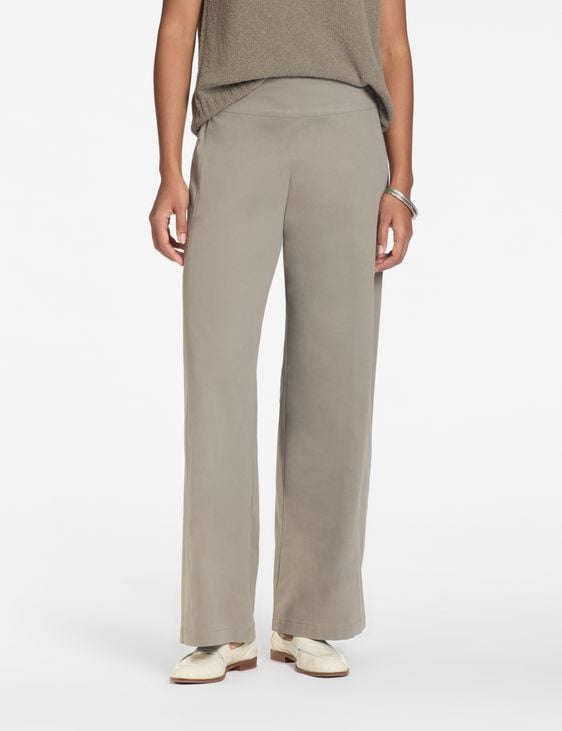 Sarah Pacini Pantalon droit – popeline de coton