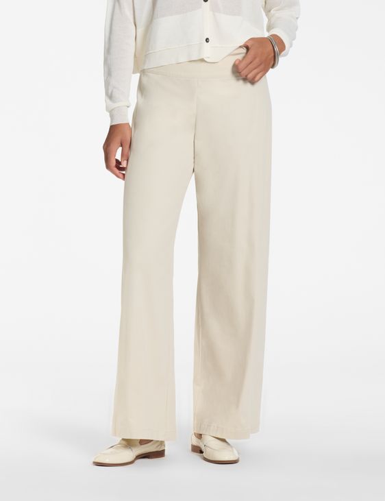 Sarah Pacini Gerade Hose – Baumwoll-Popeline