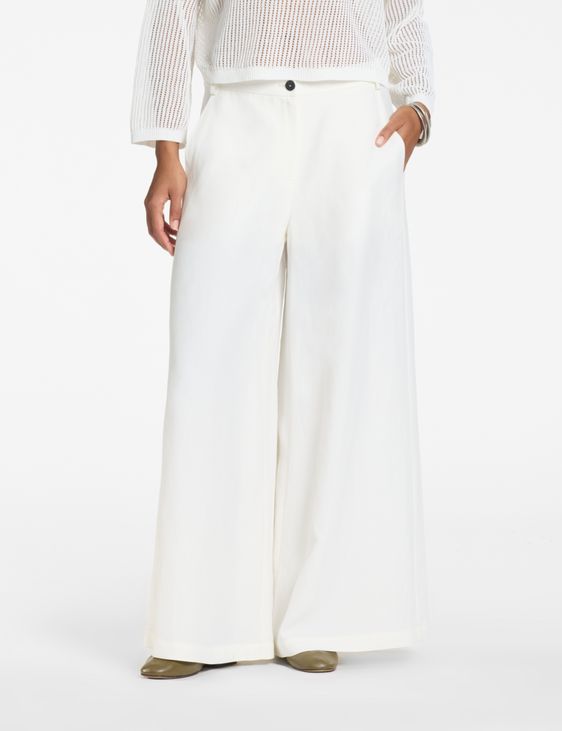 Sarah Pacini Palazzo-Hose – Leinen und Viskose