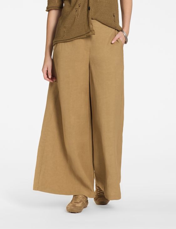 Sarah Pacini Palazzo pants – linen and viscose