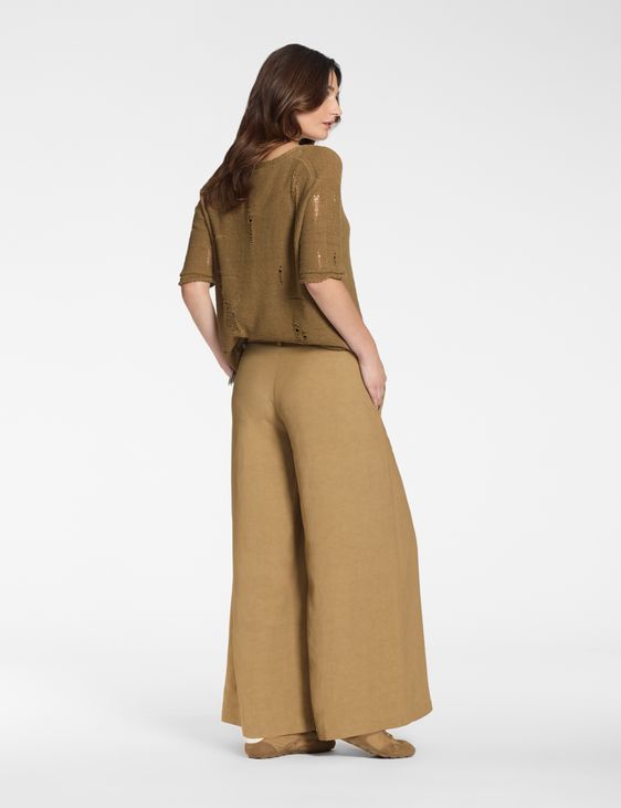 Sarah Pacini Palazzo pants – linen and viscose