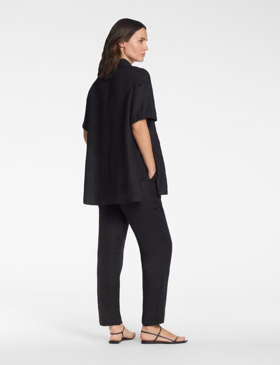Sarah Pacini Lässliches Hemd – 100 % Leinen