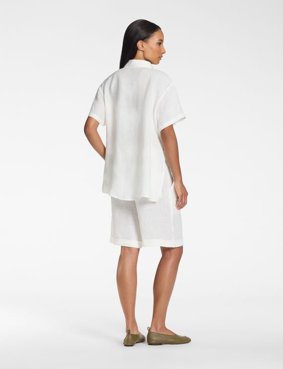 Sarah Pacini Lässliches Hemd – 100 % Leinen