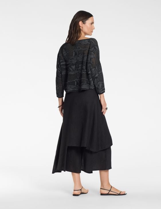 Sarah Pacini Linen pants – layered look