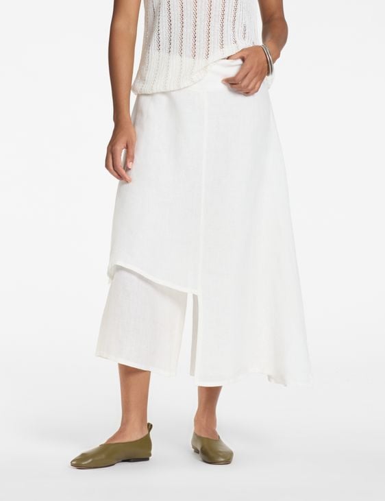 Sarah Pacini Linen pants – layered look