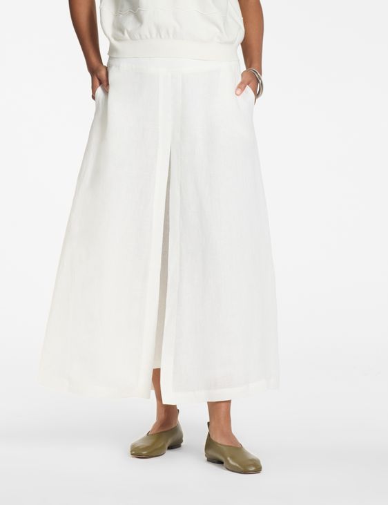 Sarah Pacini Linnen broek – trompe l'œil