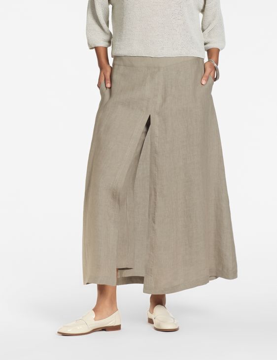 Sarah Pacini Linnen broek – trompe l'œil