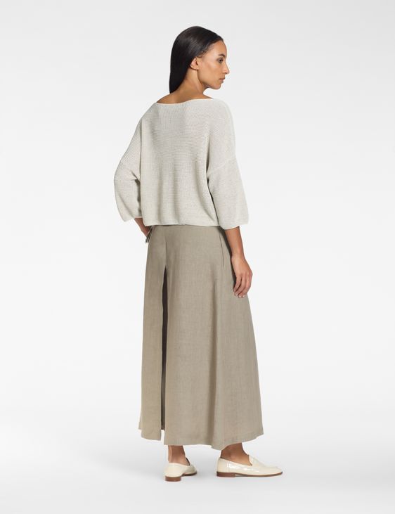 Sarah Pacini Linnen broek – trompe l'œil