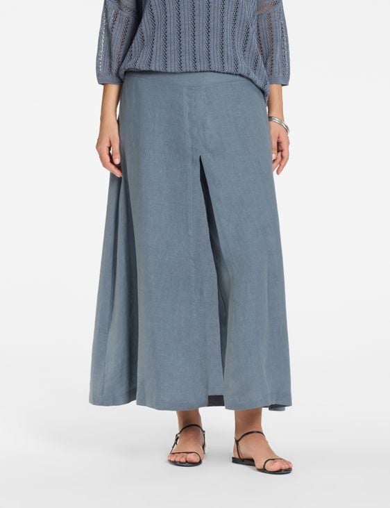 Sarah Pacini Linnen broek – trompe l'œil