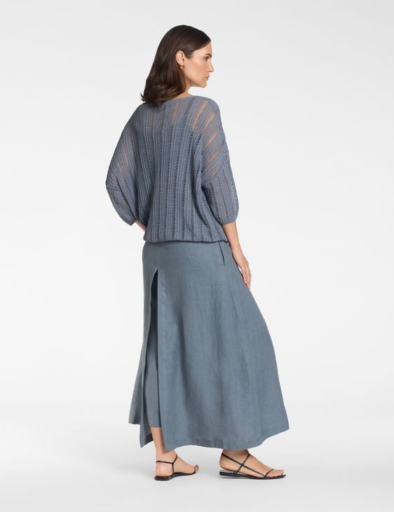 Sarah Pacini Linnen broek – trompe l'œil