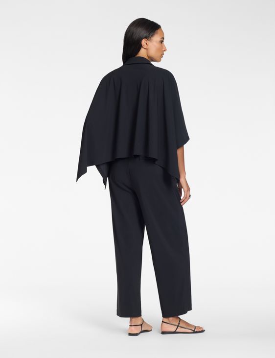 Sarah Pacini Poncho-Hemd – Techno-Stoff